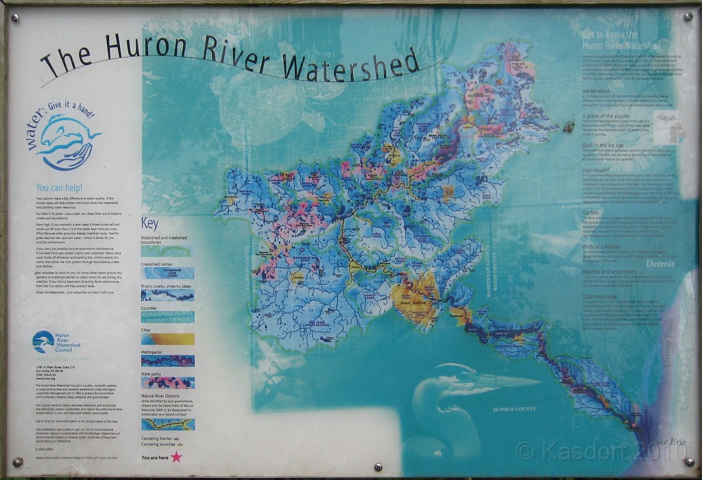 Matthaei Botanical Gardens 2010 0412.jpg - Map of the area. Matthaei Botanical Gardens in Ann Arbor Michigan has several miles of trails that can be enjoyed year round.